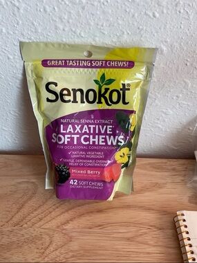 Senokot Senna Laxative Mixed Berry Soft Chews, 42 Count